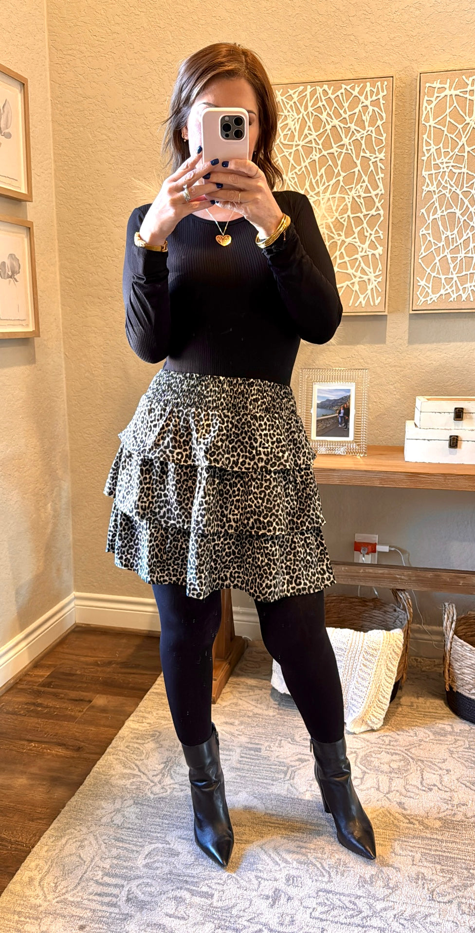 Lizzie Leopard Print Skirt/FINAL SALE