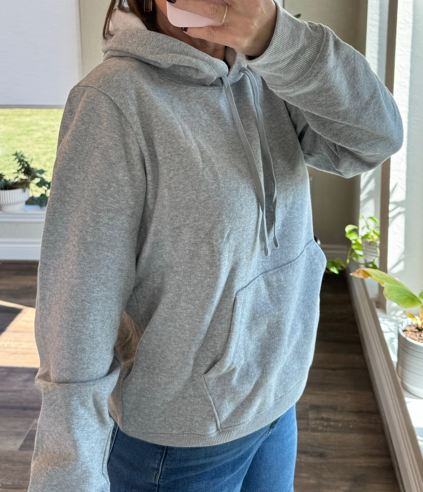 Bella Hoodie Sweatshirt/ Gray/ FINAL SALE