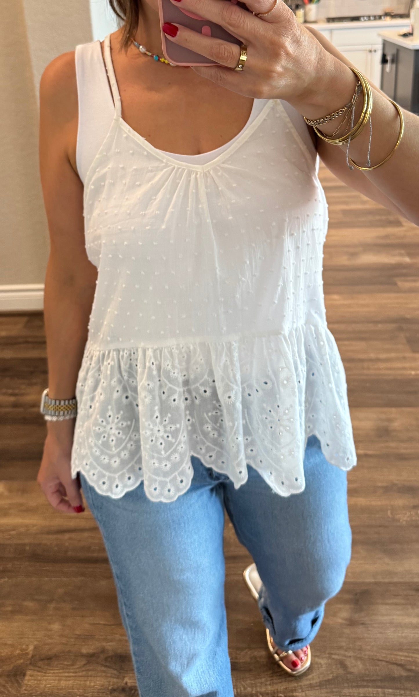 Harper Peplum Halter Top/White/FINAL SALE