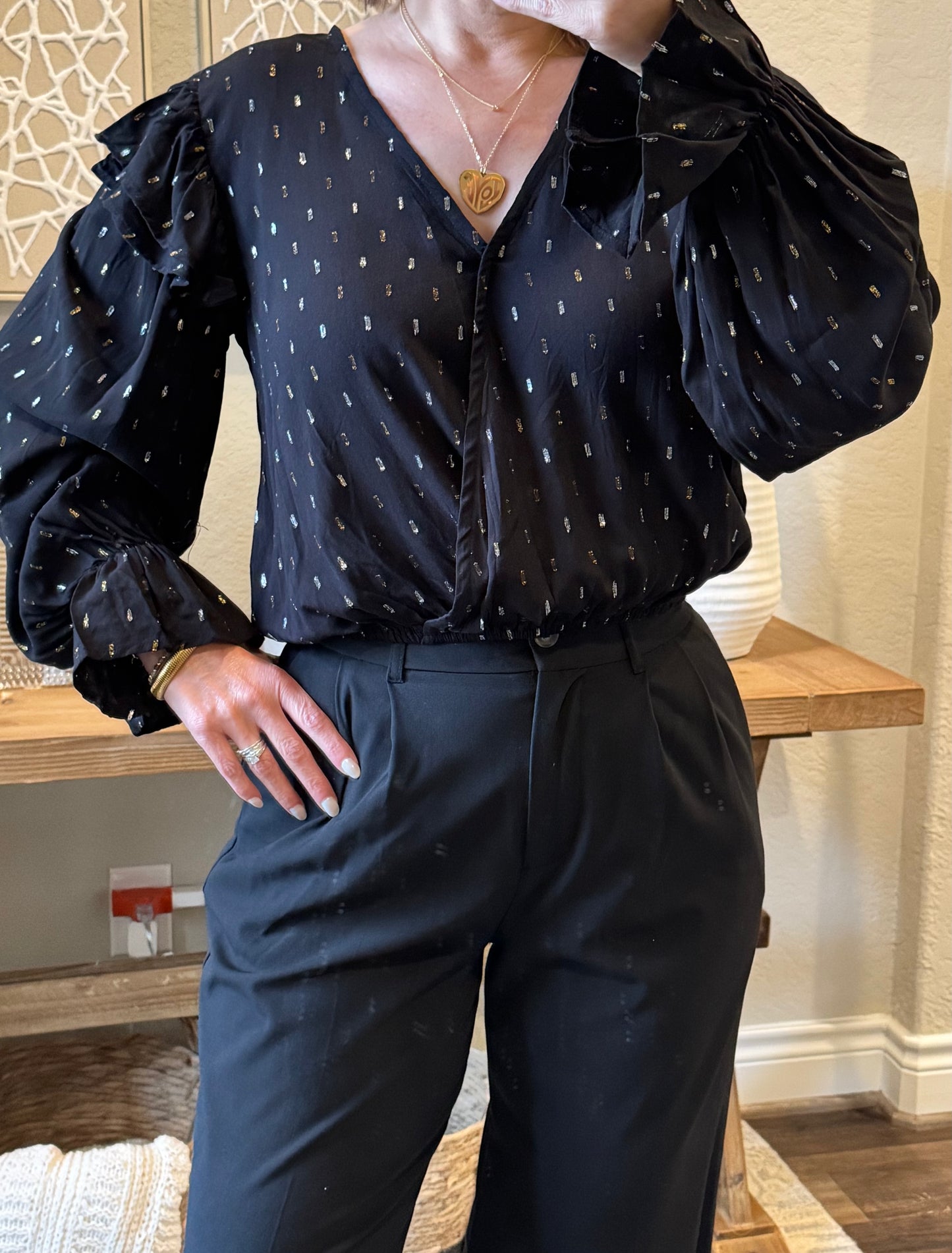 Corrine Long Sleeve Blouse/FINAL SALE