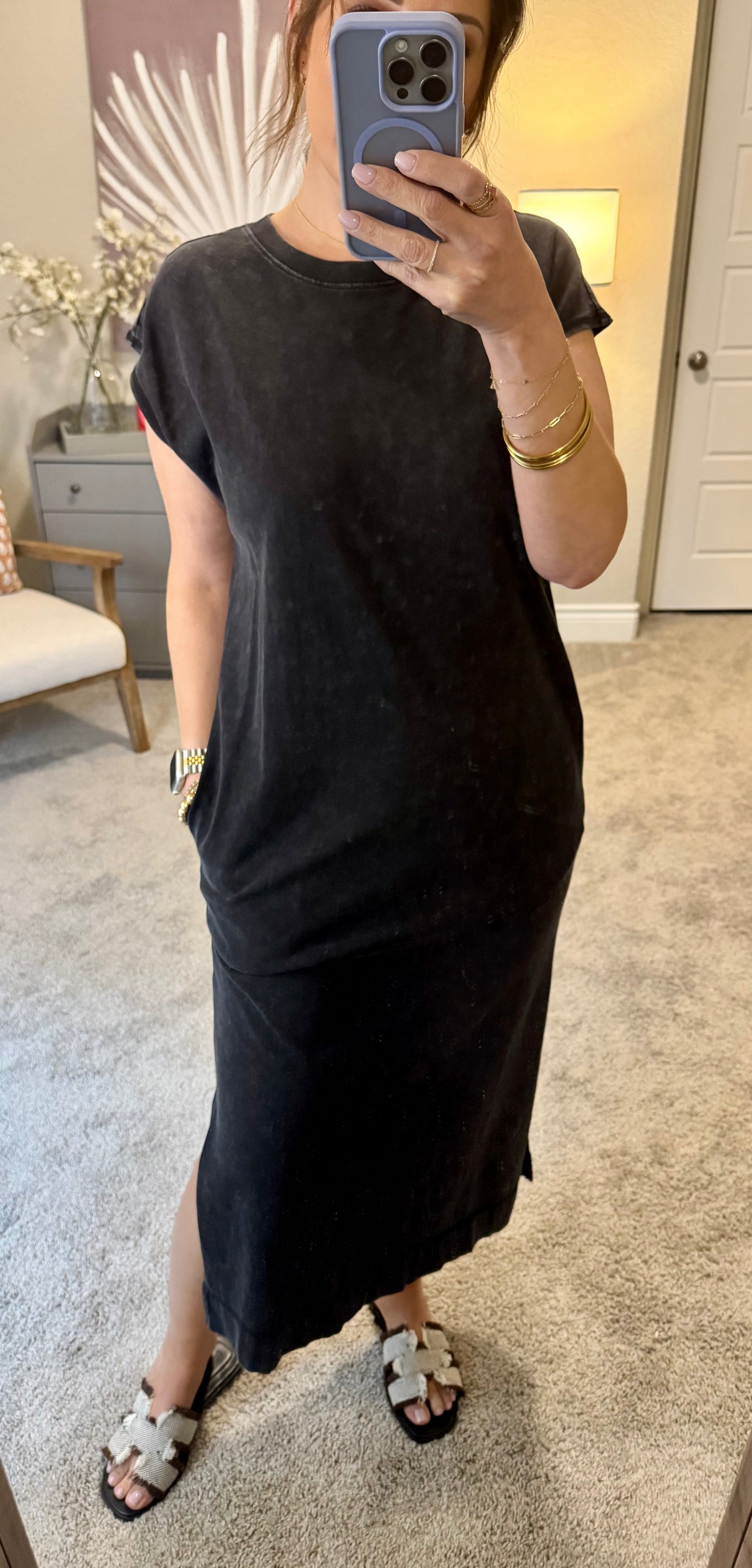Tessa Sleeveless Midi Dress/Black/FINAL SALE