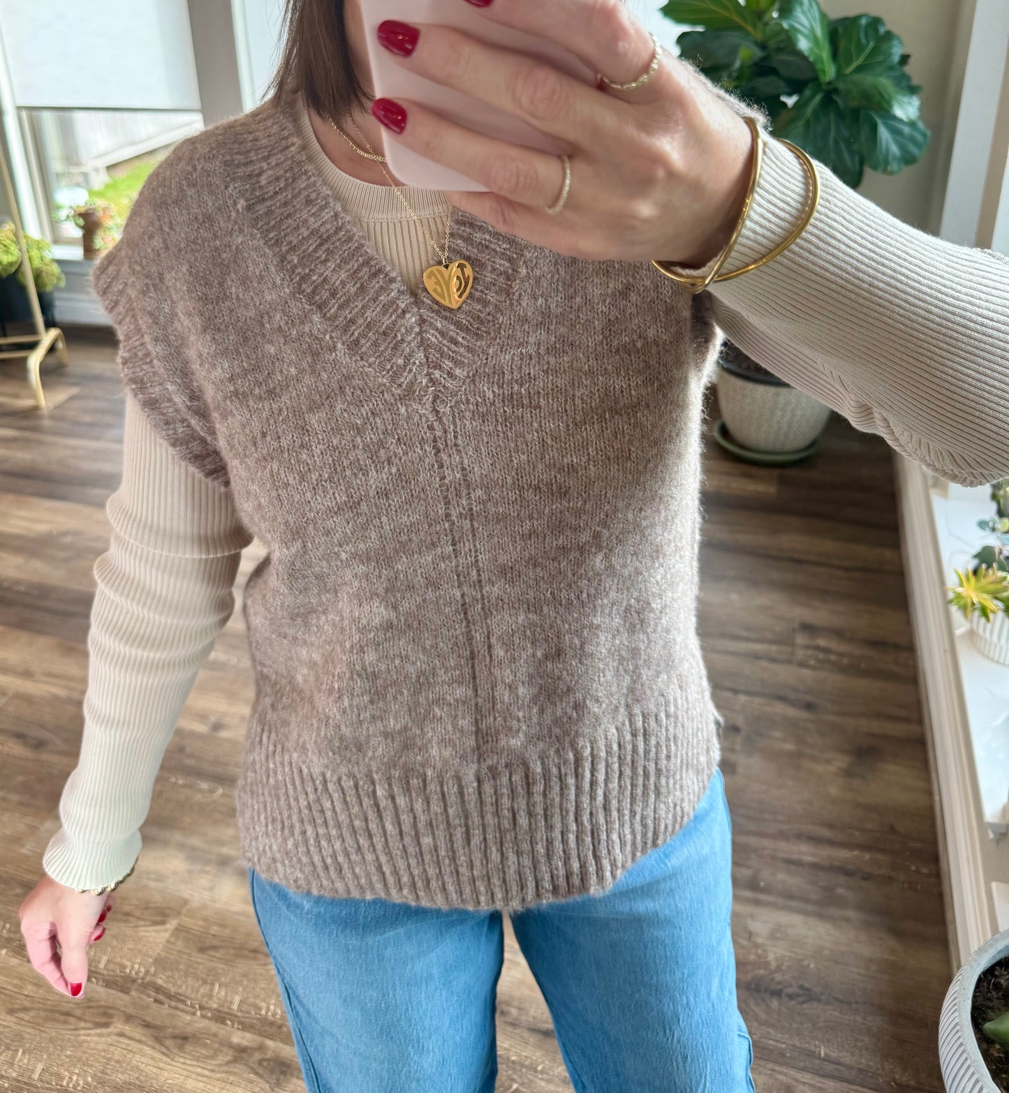Dani V-Neck Sweater Vest/FINAL SALE