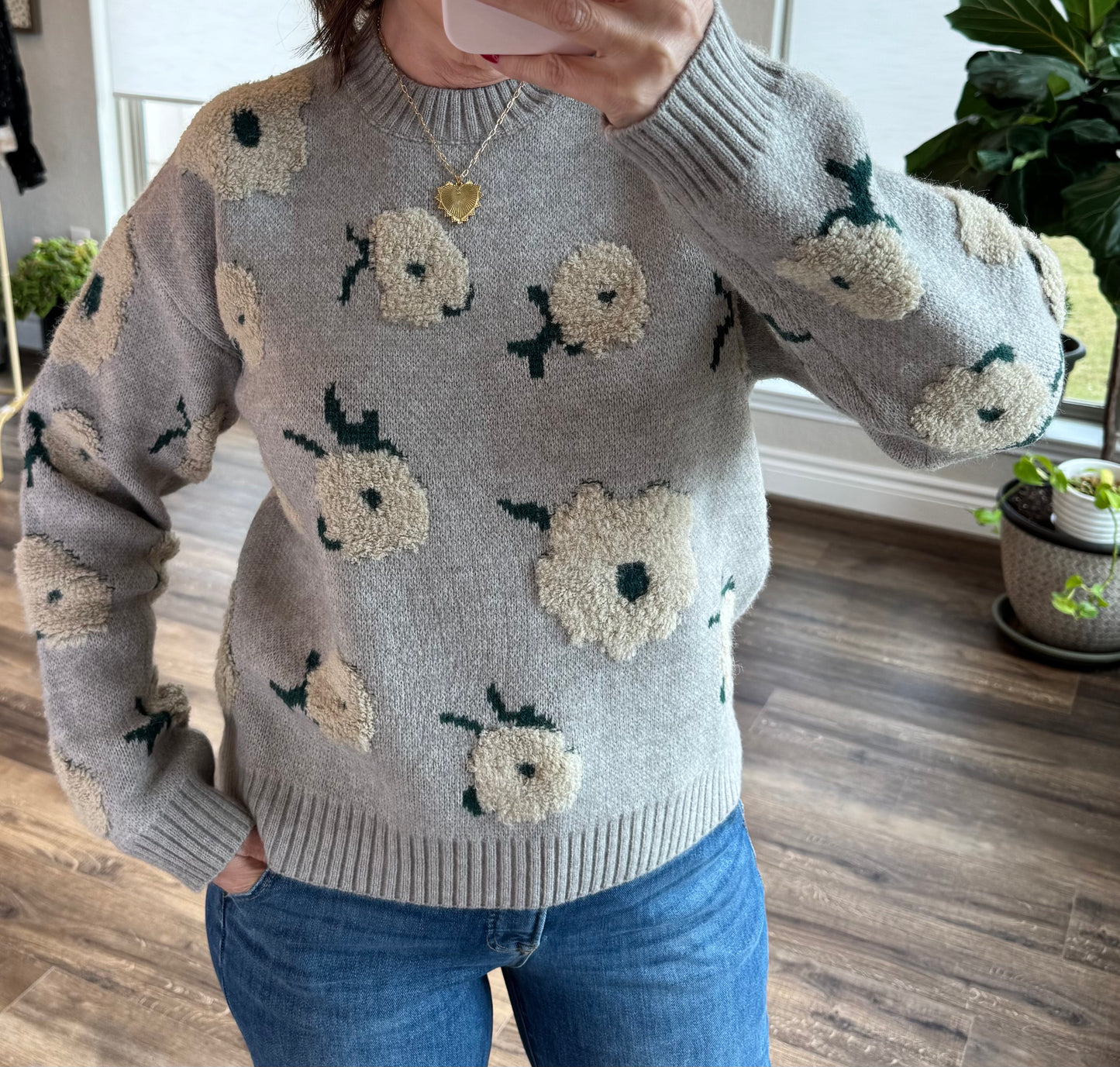 Flower Cloud Sweater/FINAL SALE