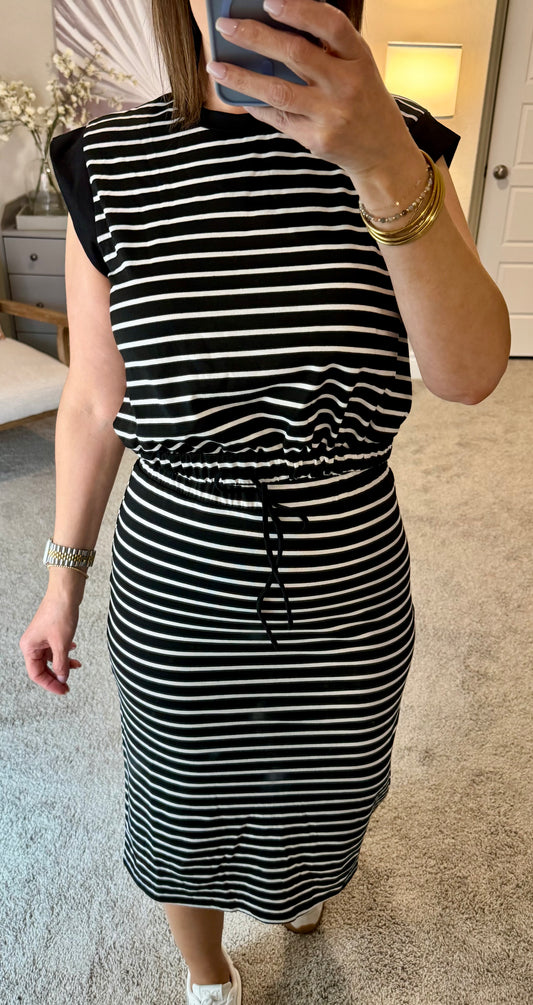 Jayden Striped Top & Midi Skirt Set/FINAL SALE.