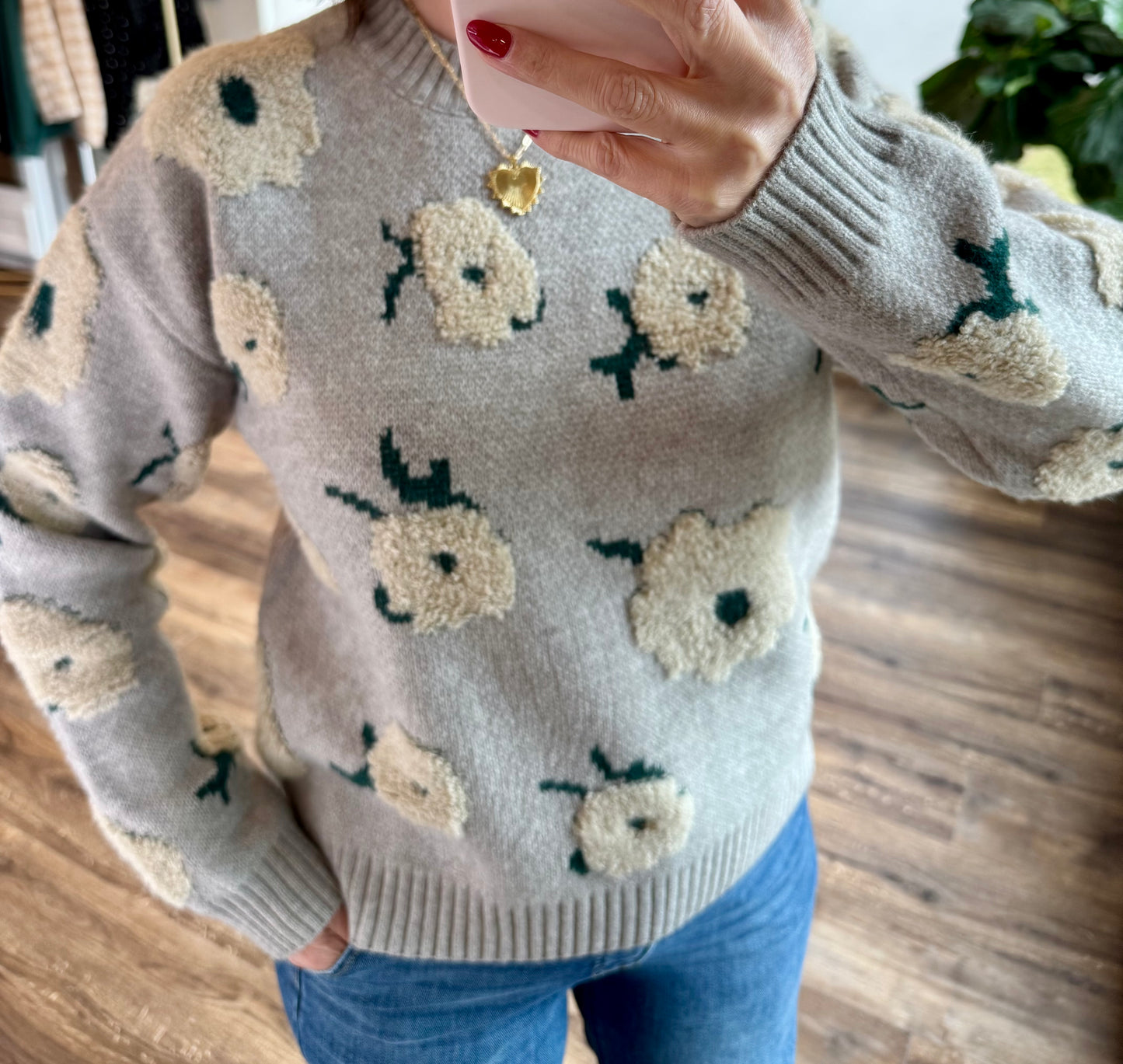 Flower Cloud Sweater/FINAL SALE