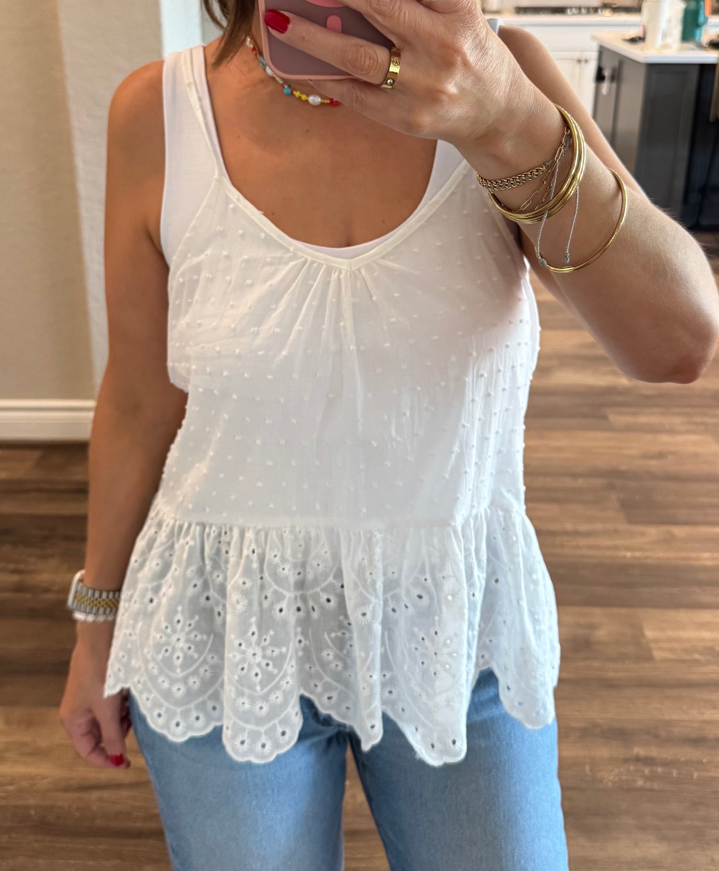 Harper Peplum Halter Top/White/FINAL SALE
