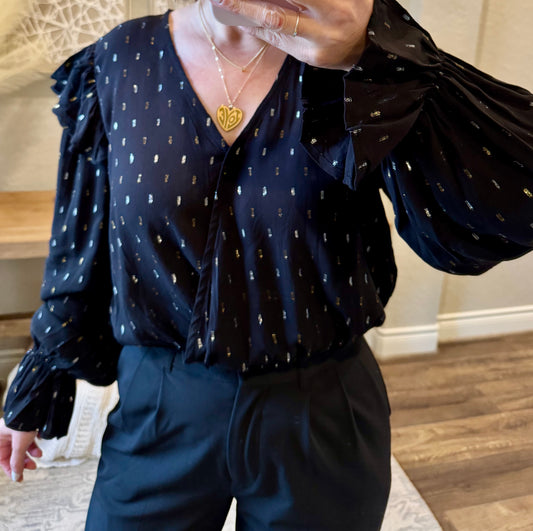 Corrine Long Sleeve Blouse/FINAL SALE