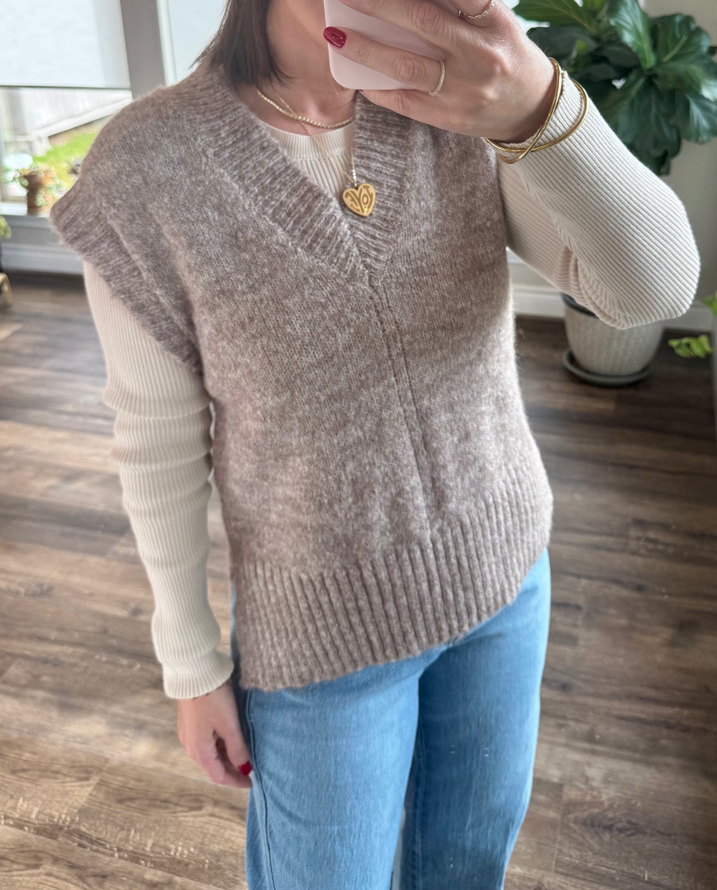 Dani V-Neck Sweater Vest/FINAL SALE