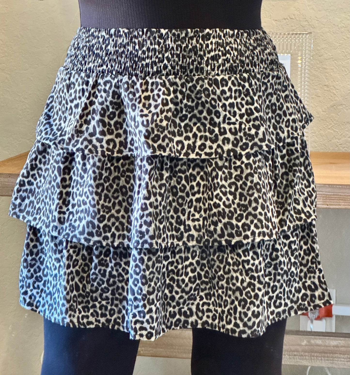 Lizzie Leopard Print Skirt/FINAL SALE
