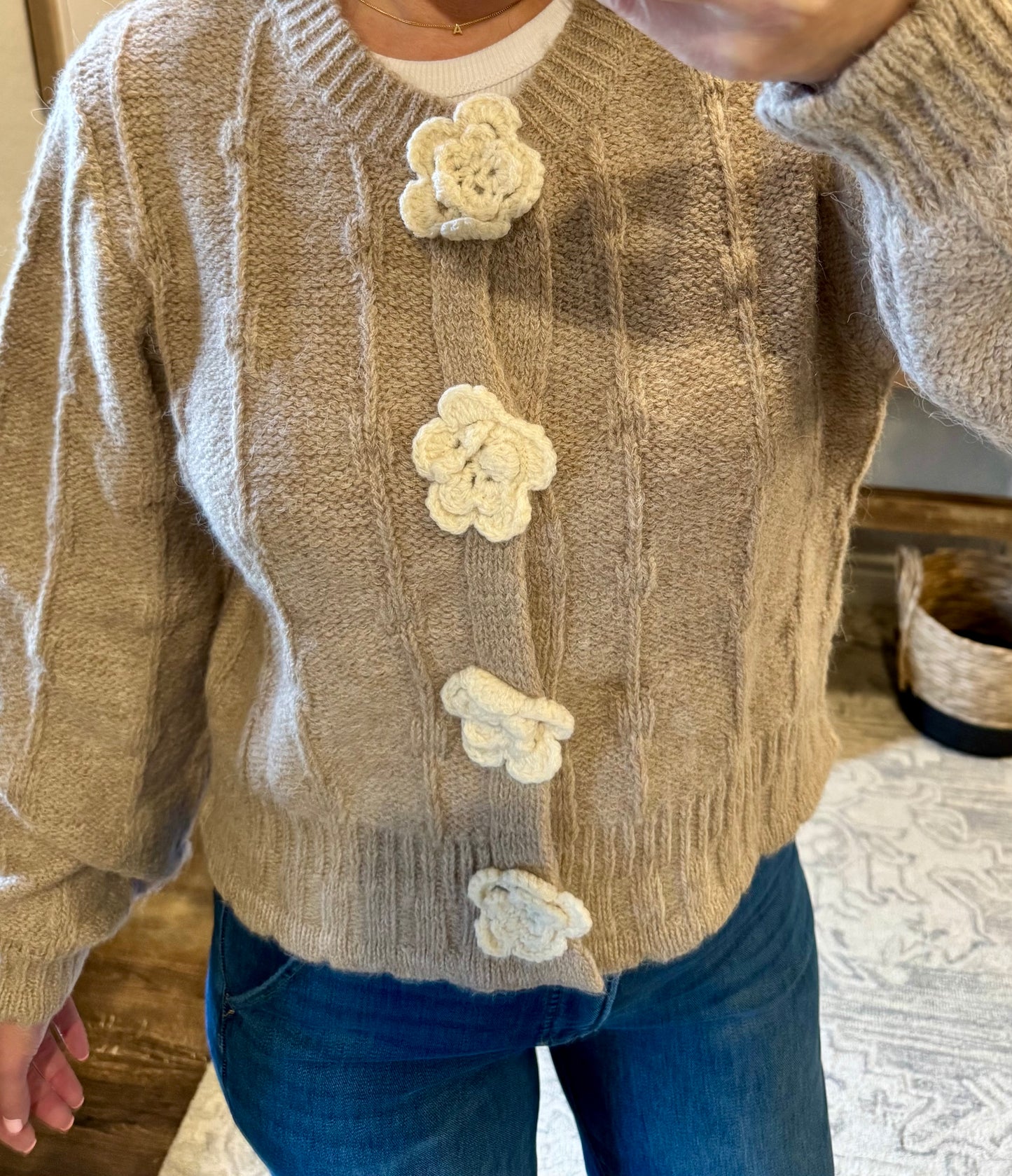 Lily Knit Sweater Cardigan/FINAL SALE