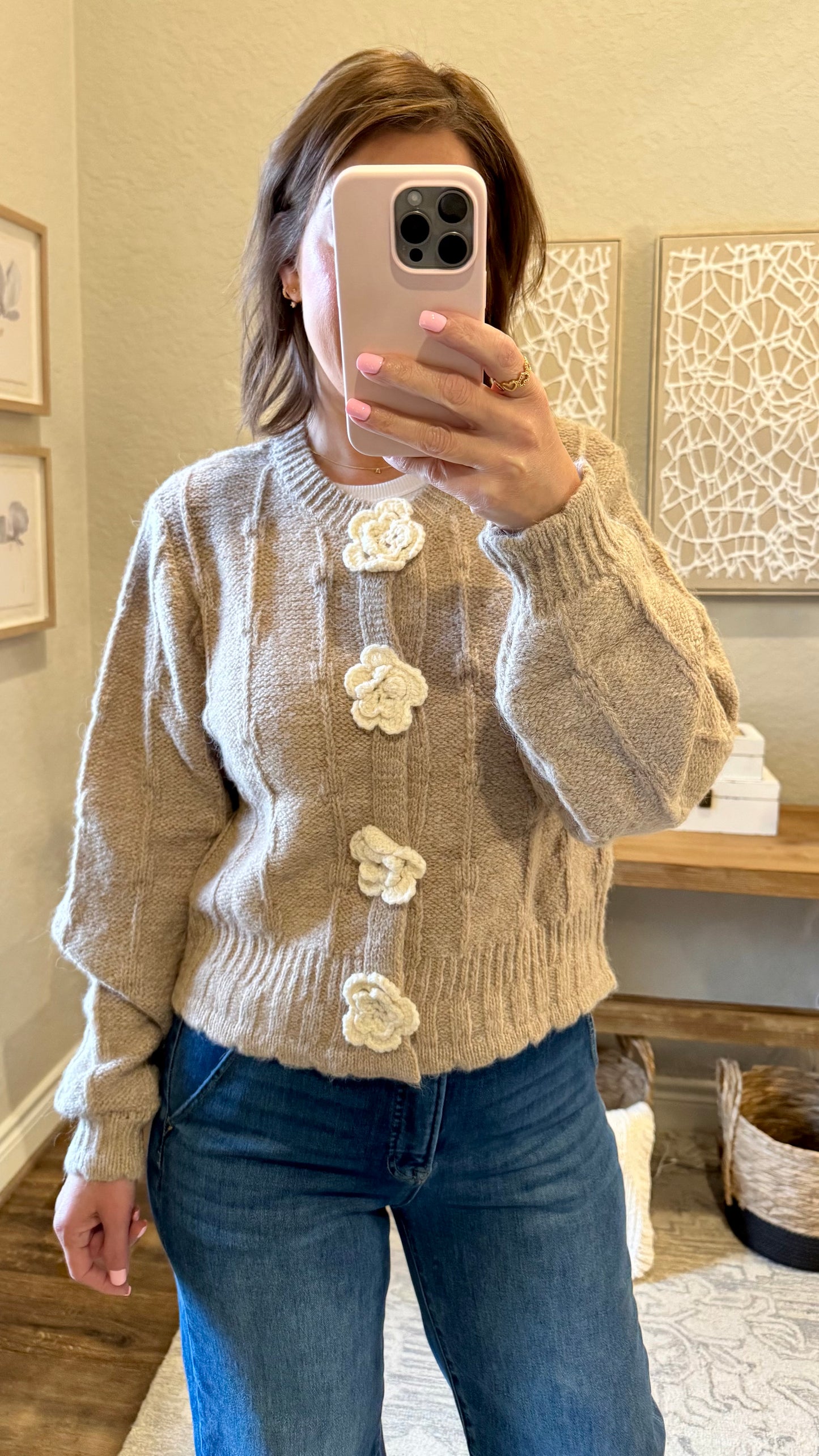 Lily Knit Sweater Cardigan/FINAL SALE