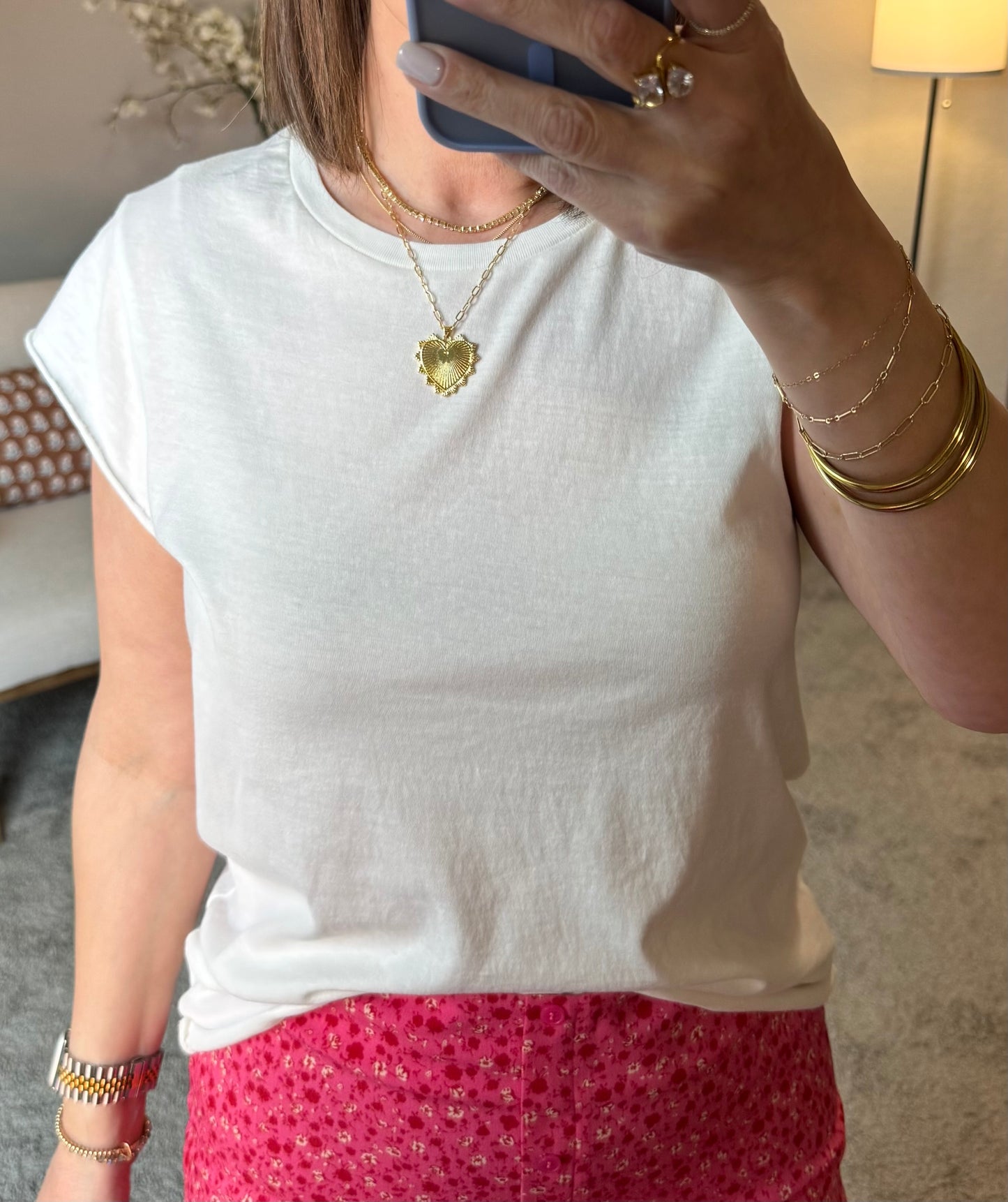 Rory Cap Sleeve TShirt/FINAL SALE