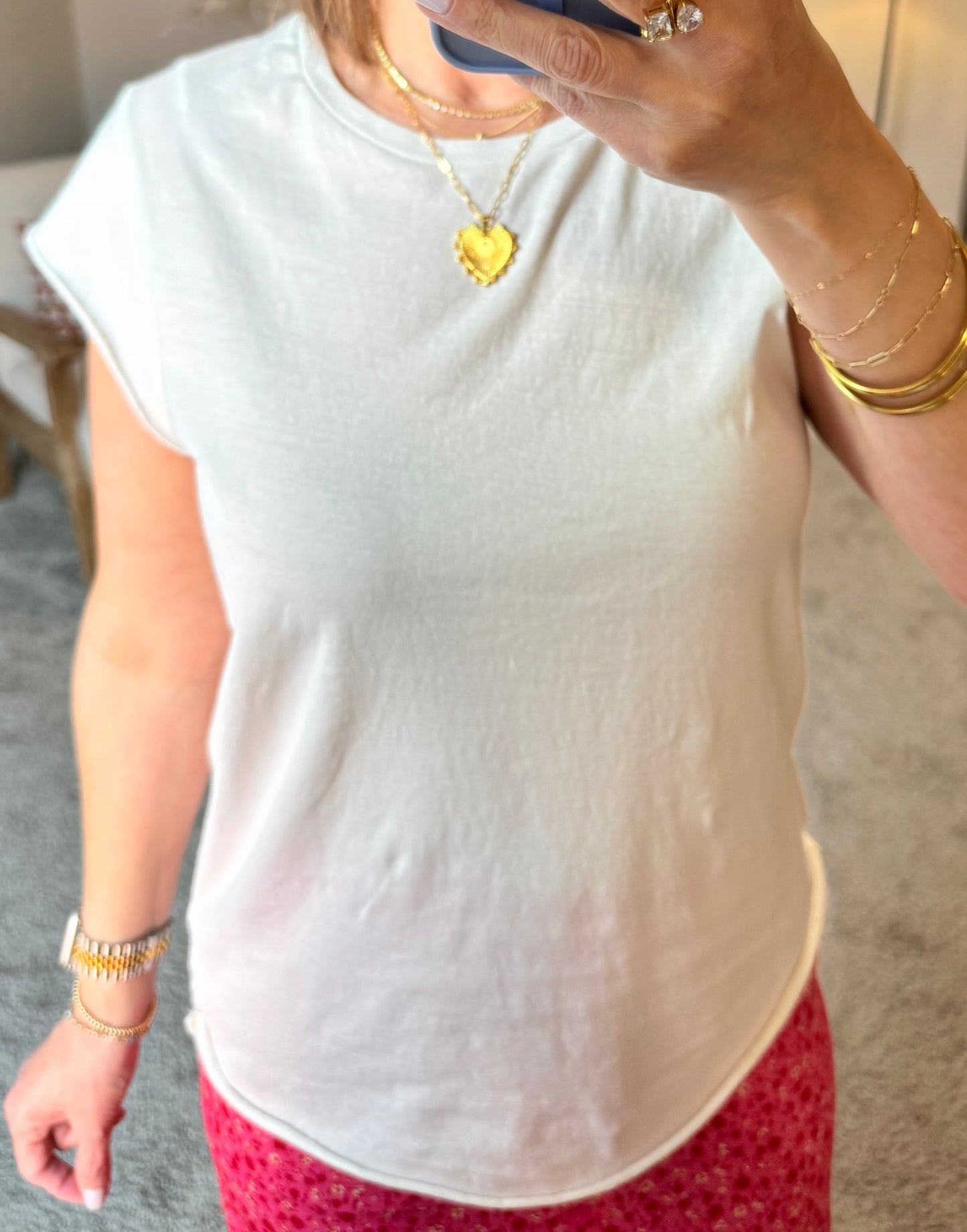 Rory Cap Sleeve TShirt/FINAL SALE