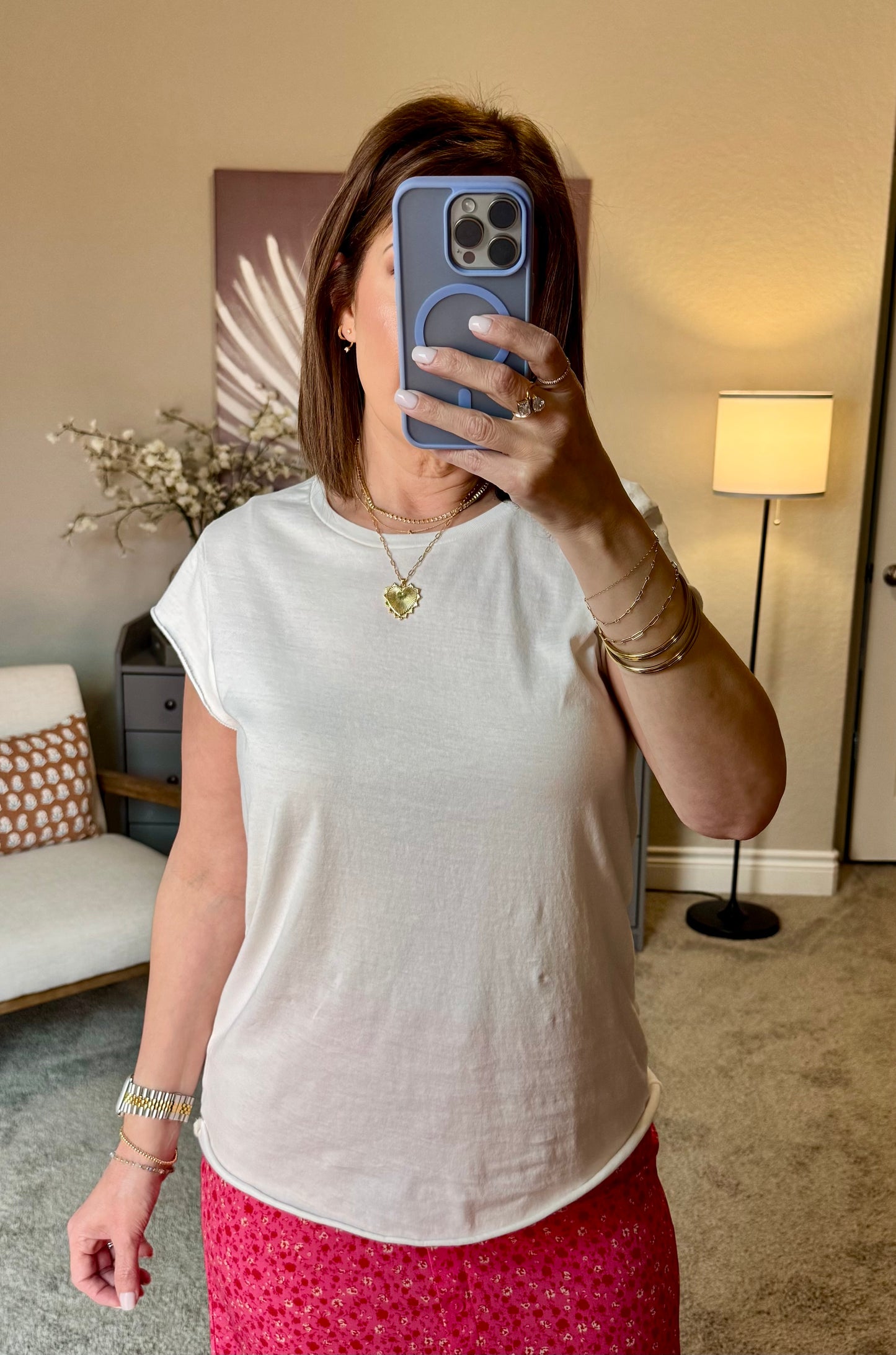 Rory Cap Sleeve TShirt/FINAL SALE