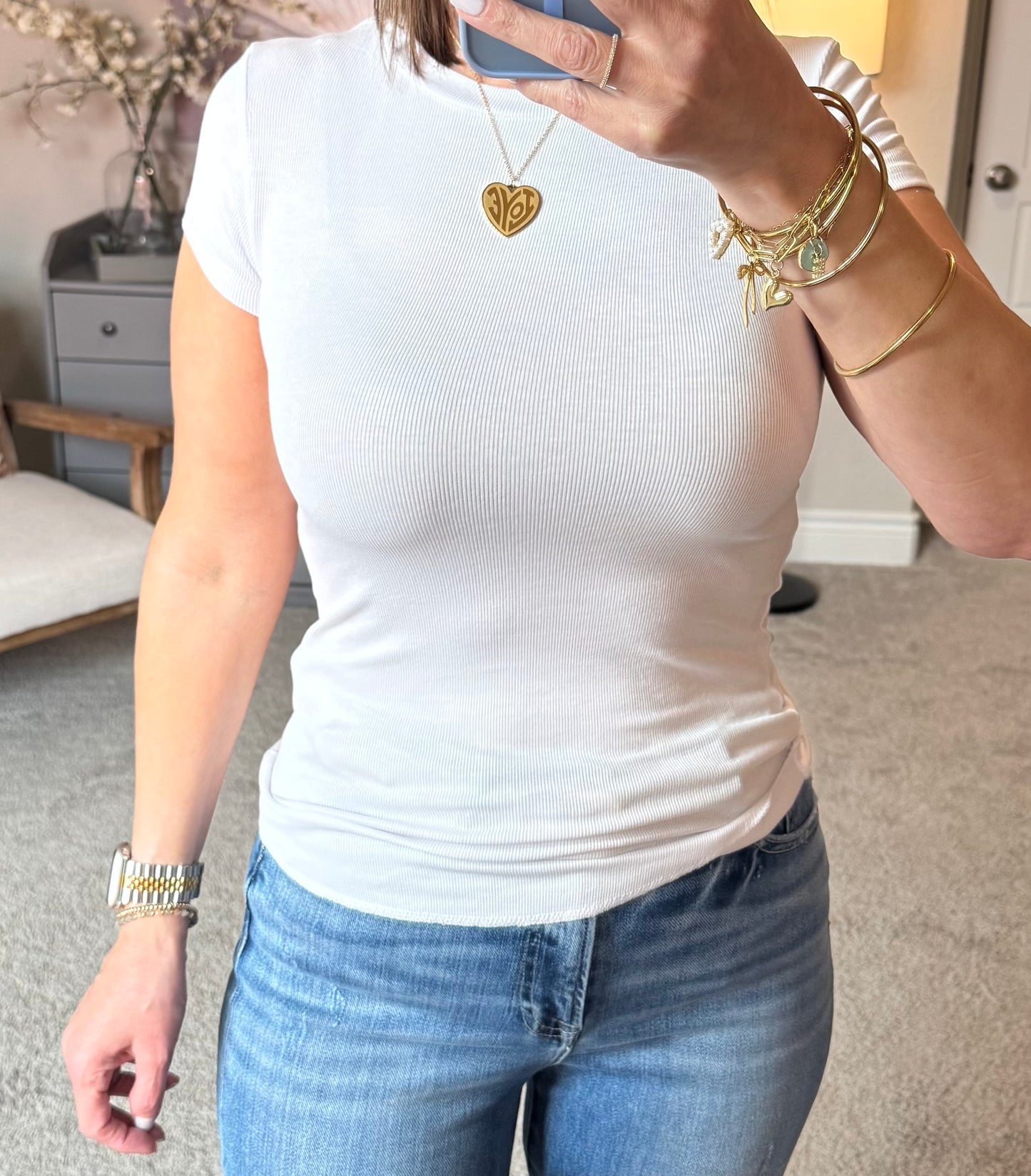 Ashton Ribbed Essential Tee