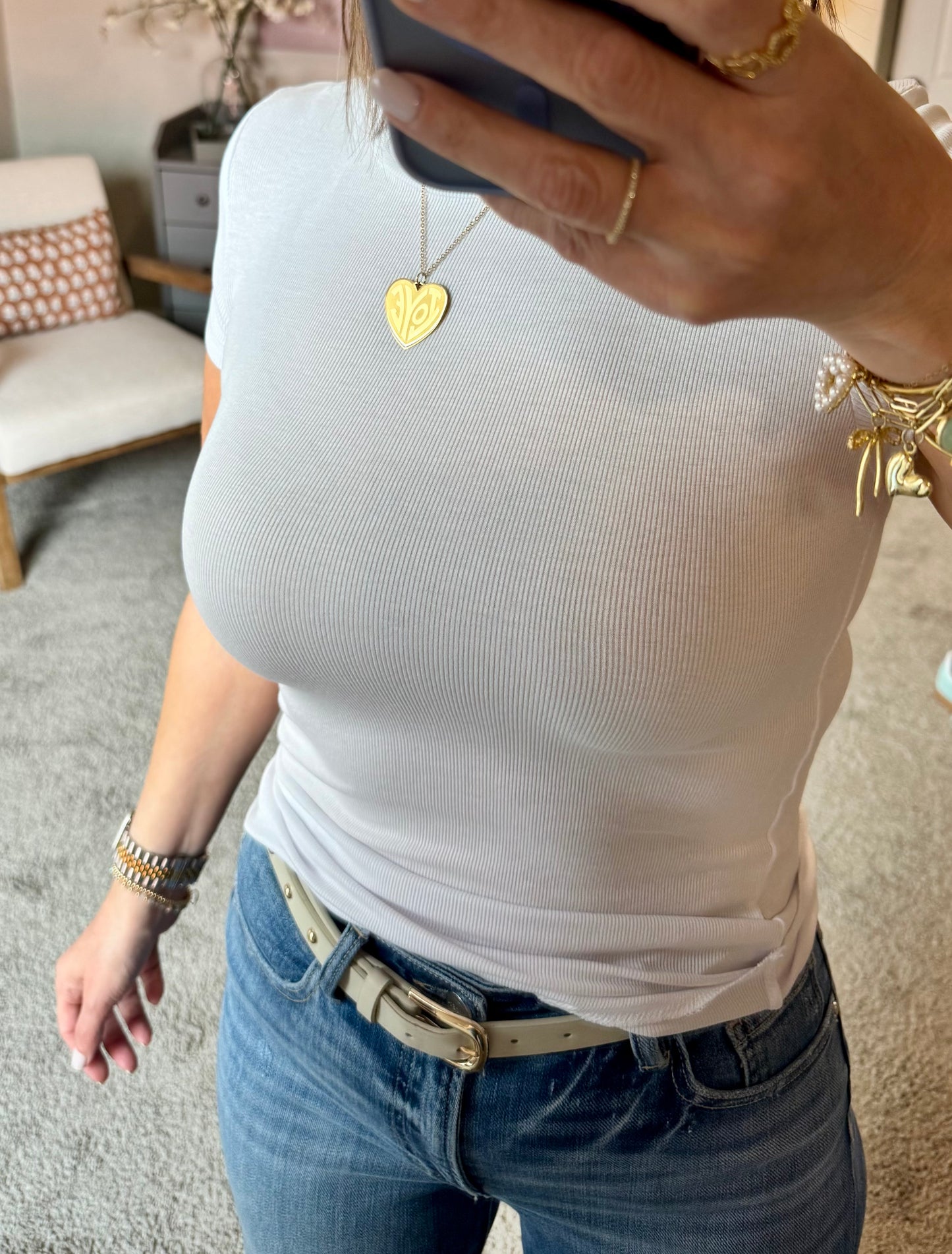 Ashton Ribbed Essential Tee