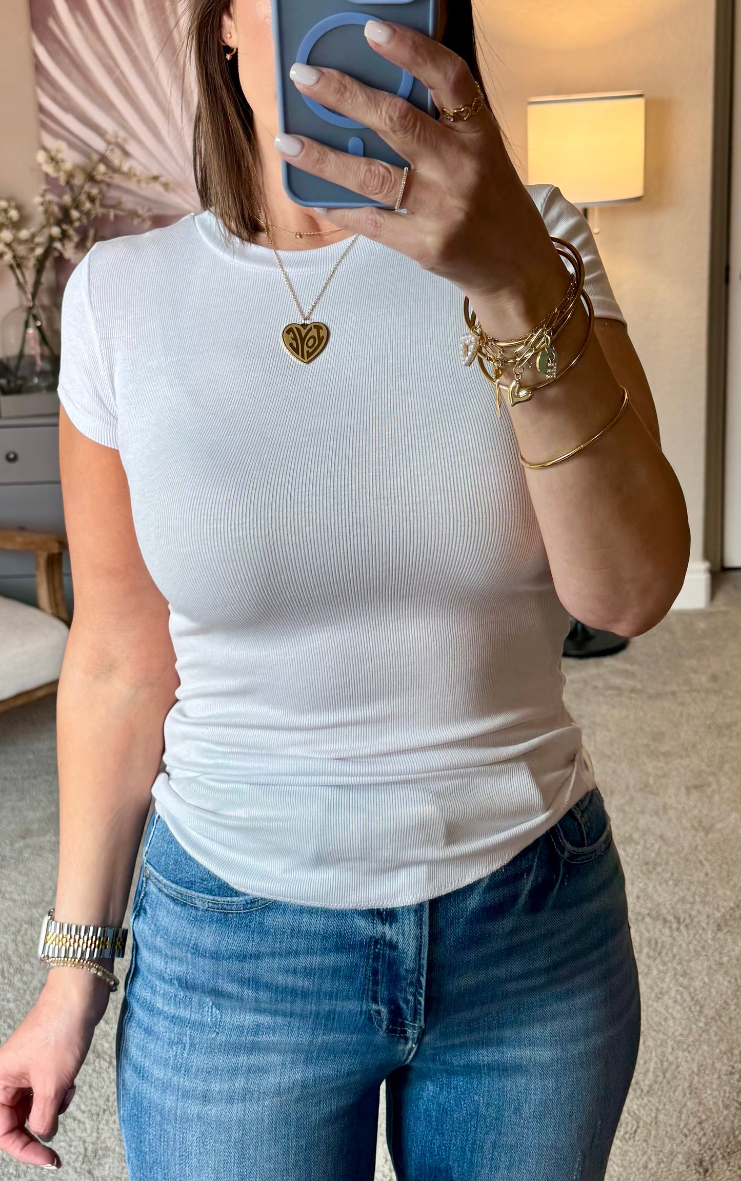 Ashton Ribbed Essential Tee