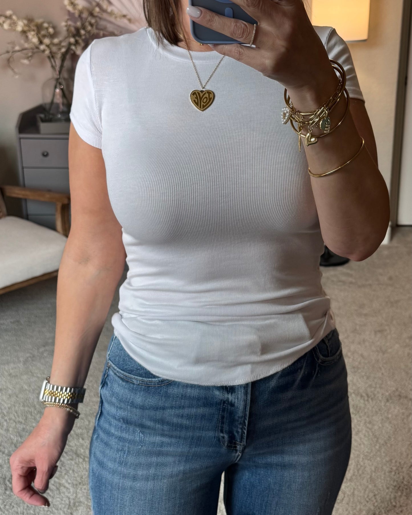 Ashton Ribbed Essential Tee