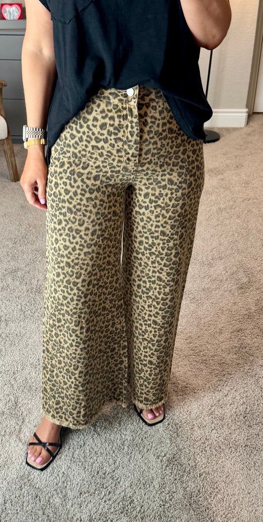 Rachel 2.0 Leopard Pants/FINAL SALE