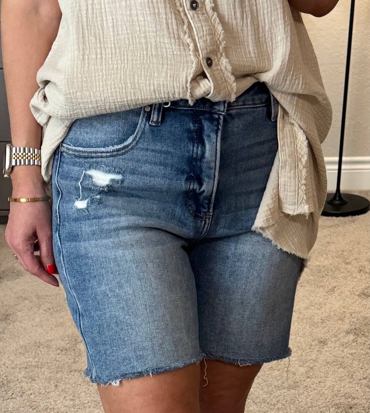 Jackson High Rise Mid Length Shorts/FINAL SALE