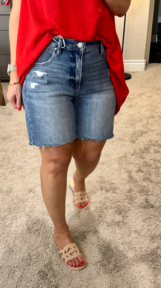 Jackson High Rise Mid Length Shorts/FINAL SALE