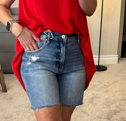 Jackson High Rise Mid Length Shorts/FINAL SALE