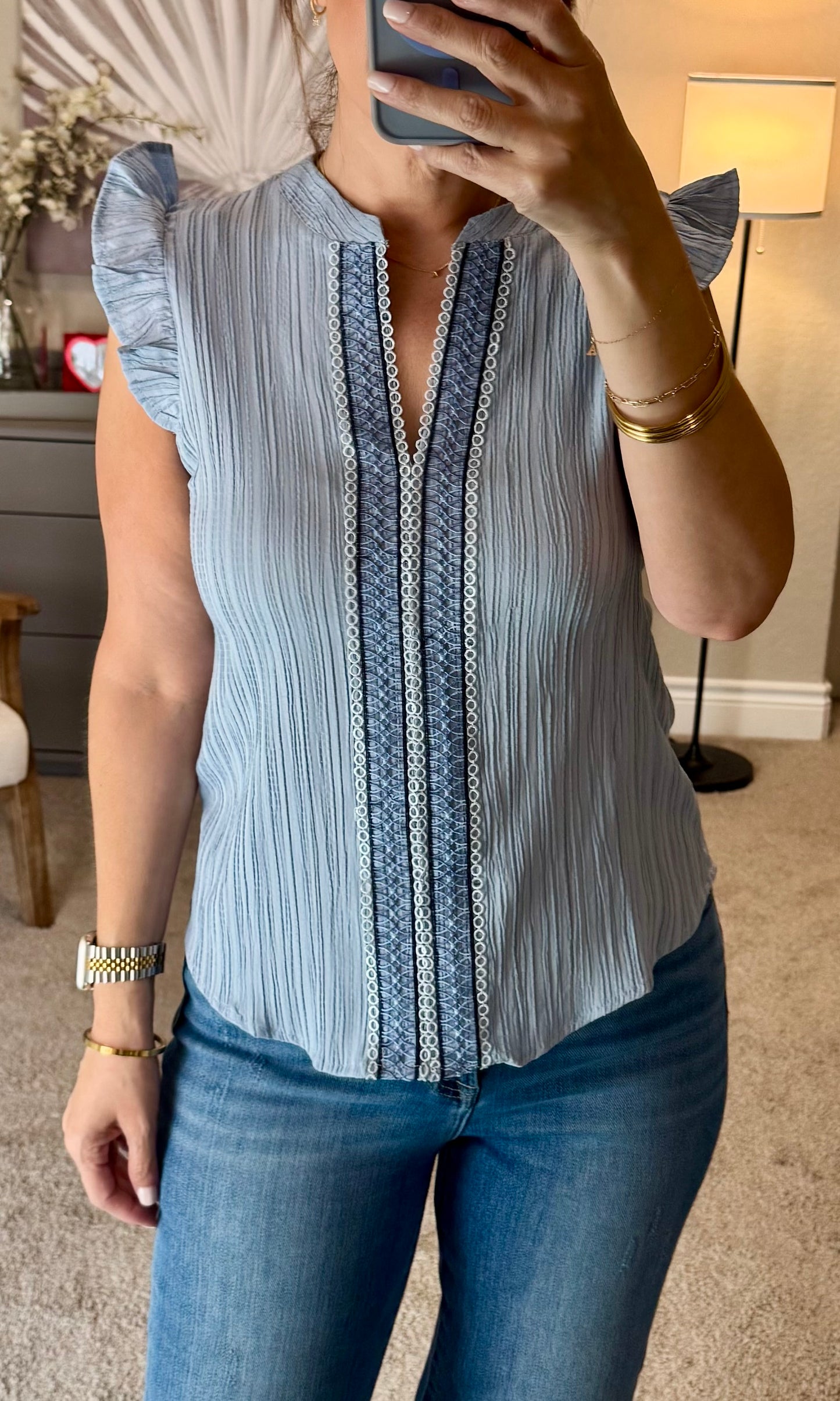 Eliza Crinkle Blouse
