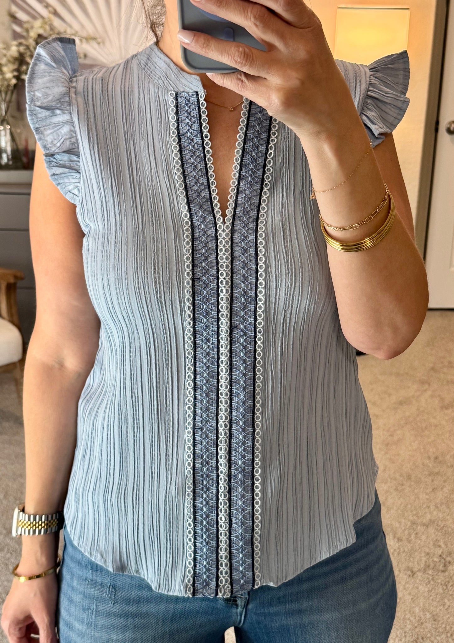 Eliza Crinkle Blouse