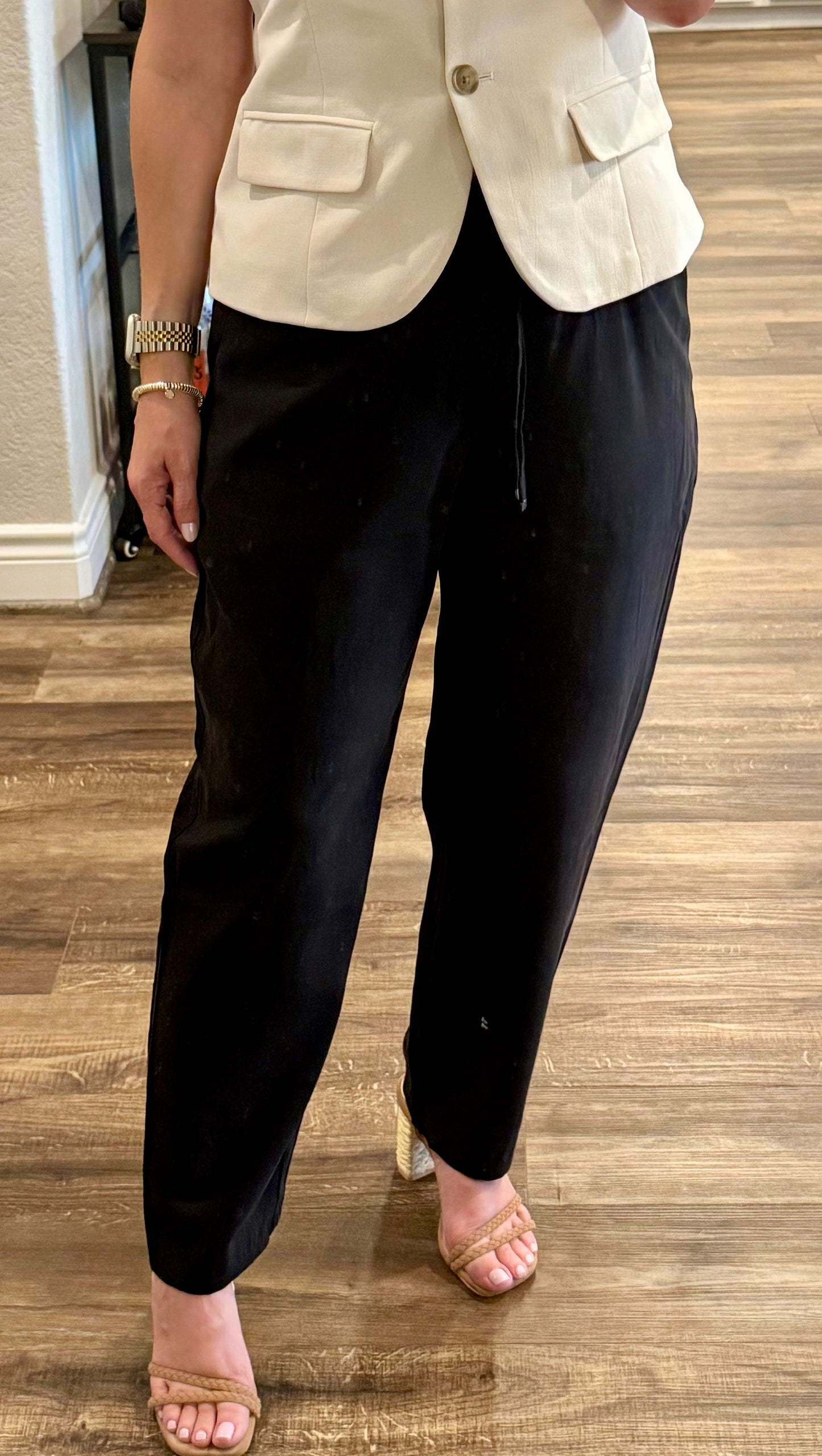 Drift High Rise Drawstring Ankle Pants