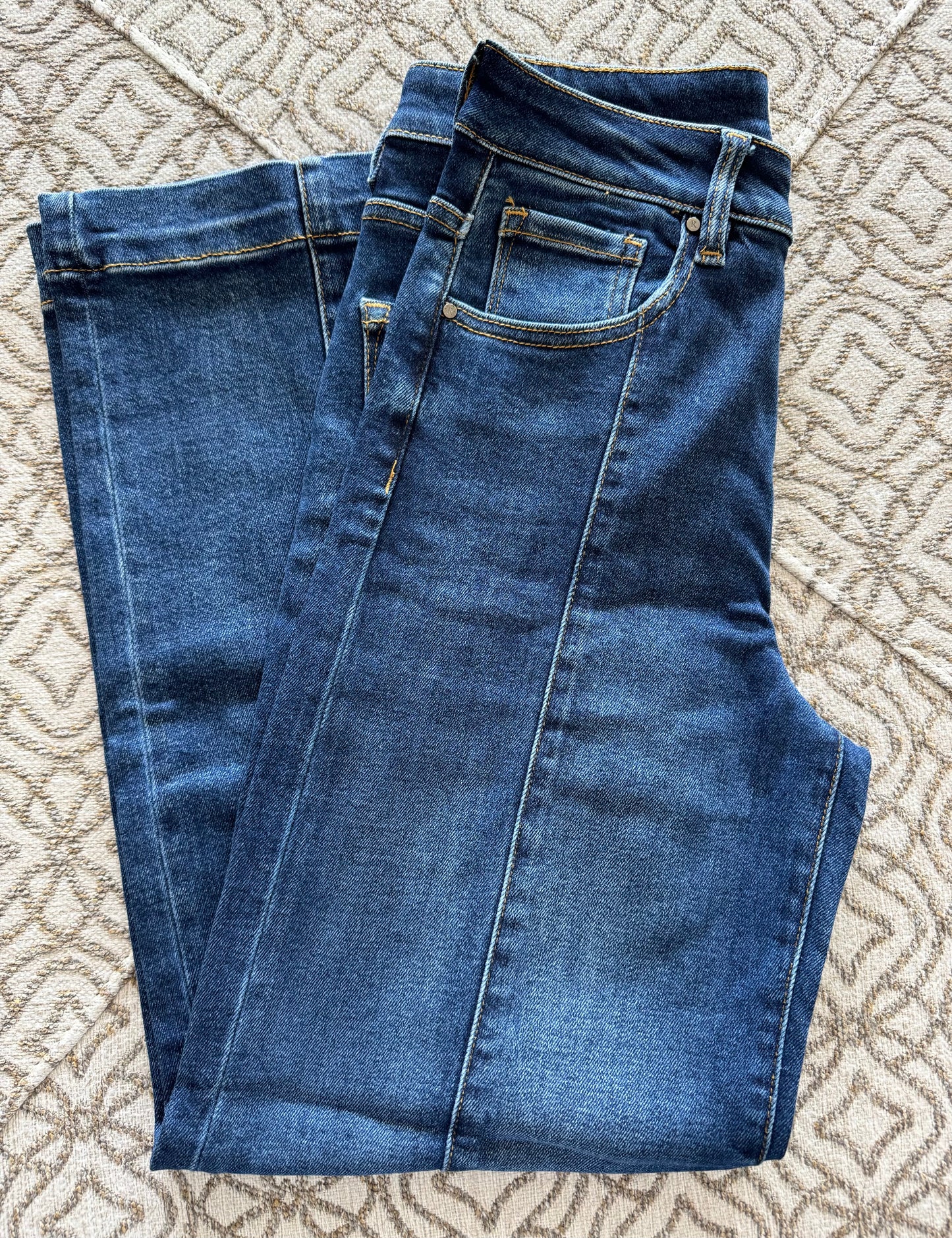 Kasey High Rise Crop Wide Jeans