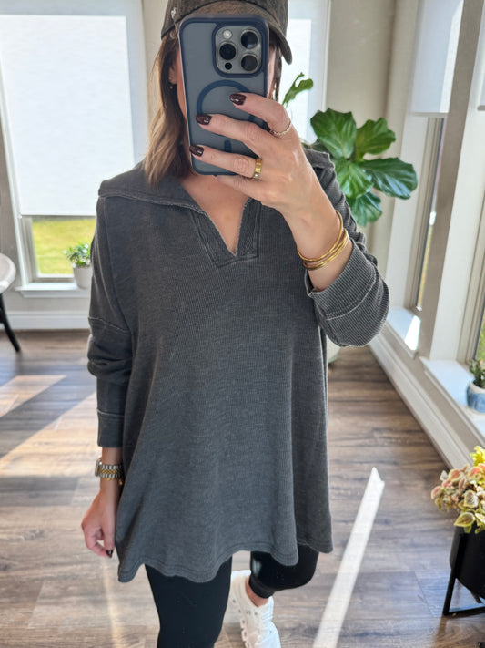 Cozy Drift Waffle Knit Long Sleeve