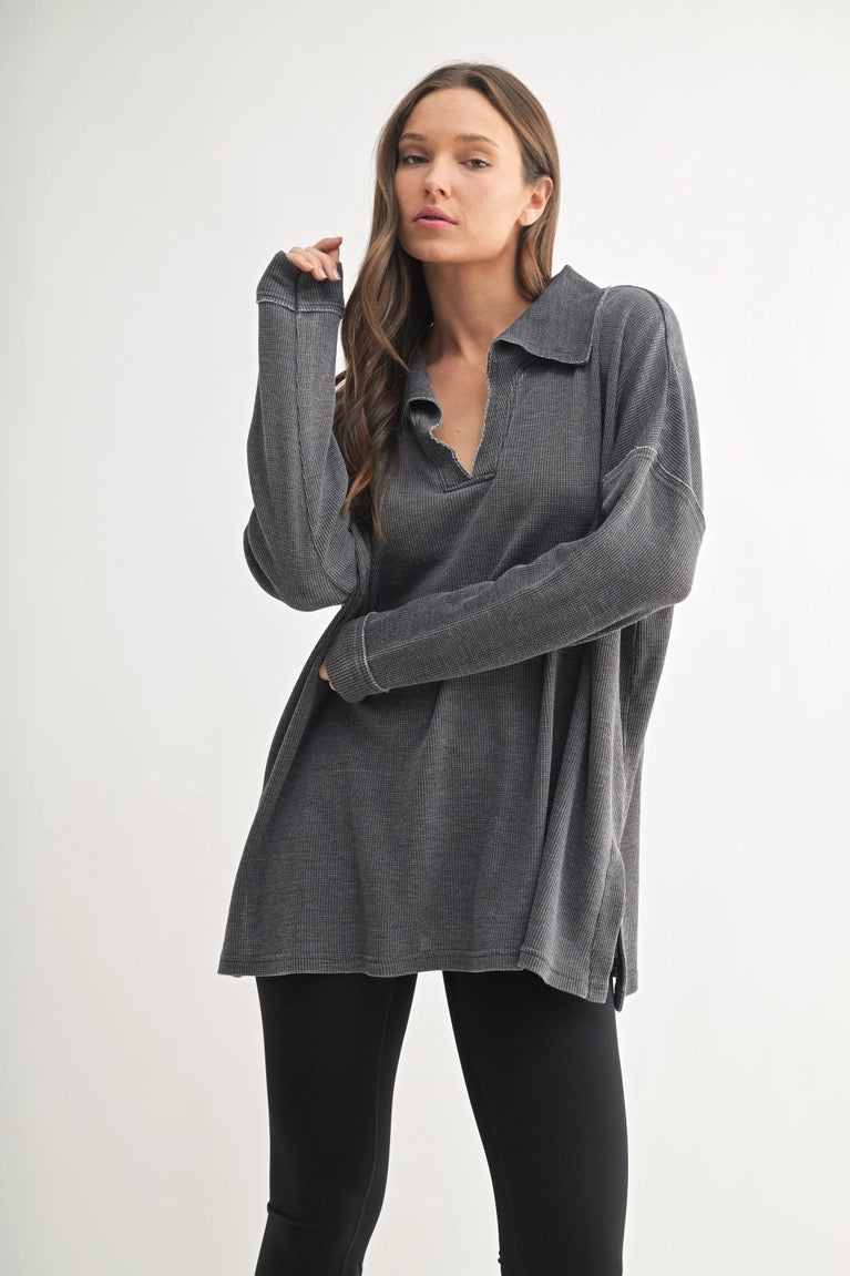 Cozy Drift Waffle Knit Long Sleeve