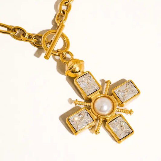 Patrice Cross Necklace