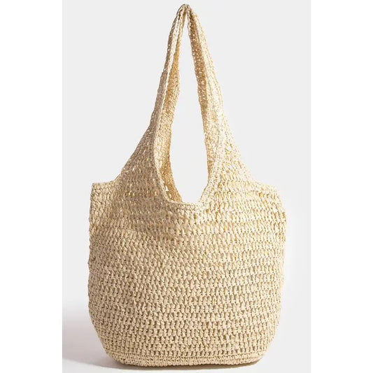 Large Braided Hobo Shoulder Bag/FINAL SALE