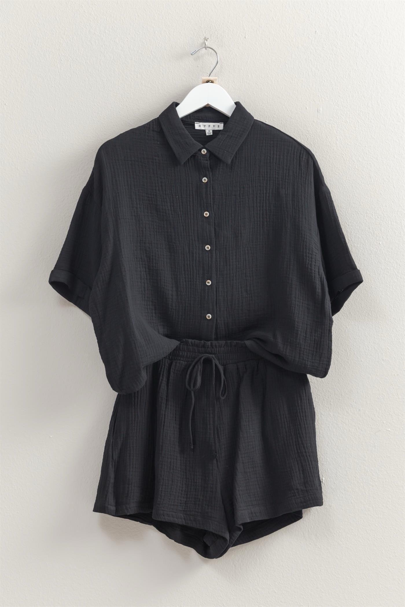 Sable Shirt & Flowy Shorts Sets/FINAL SALE