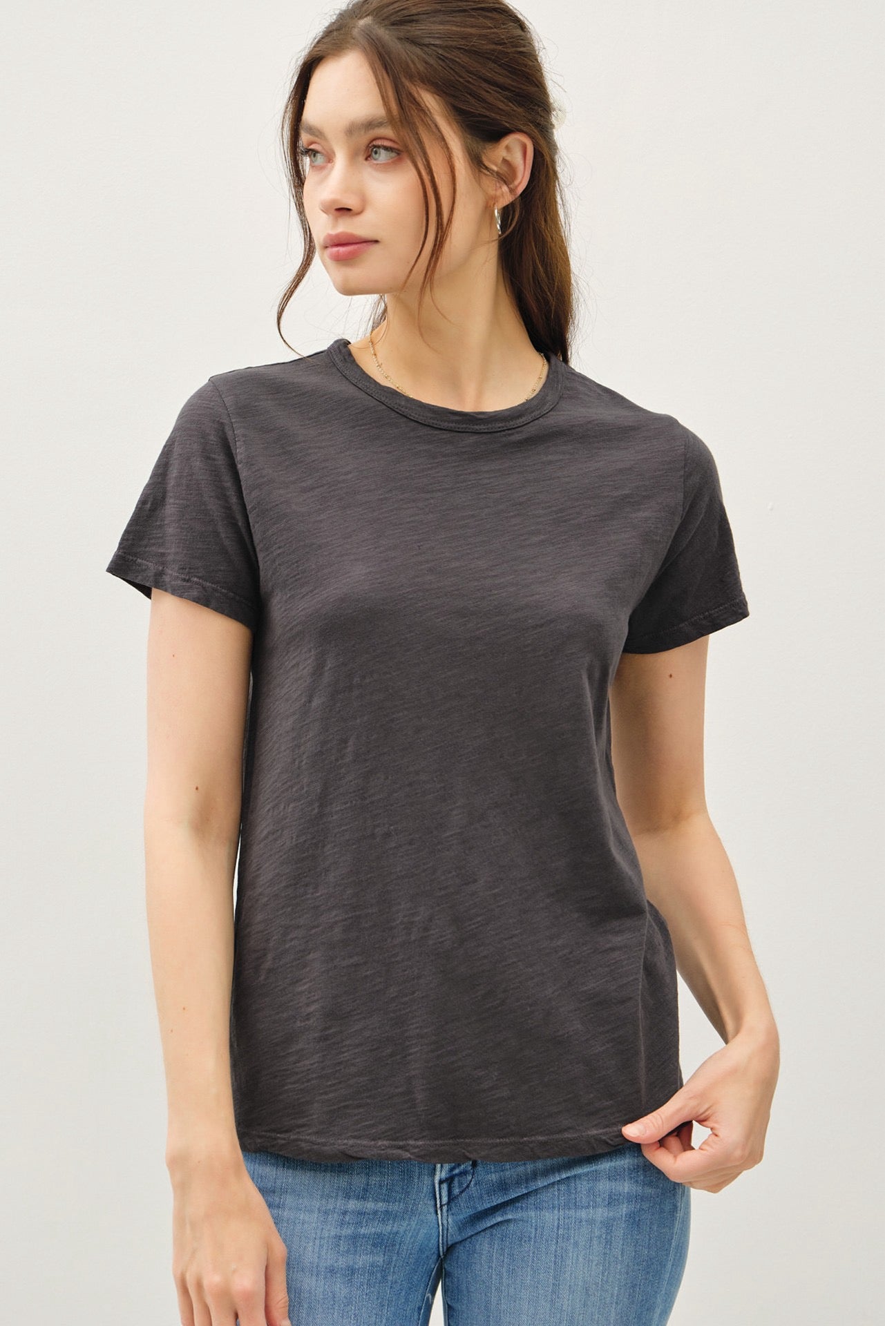 Bare Tee/Charcoal