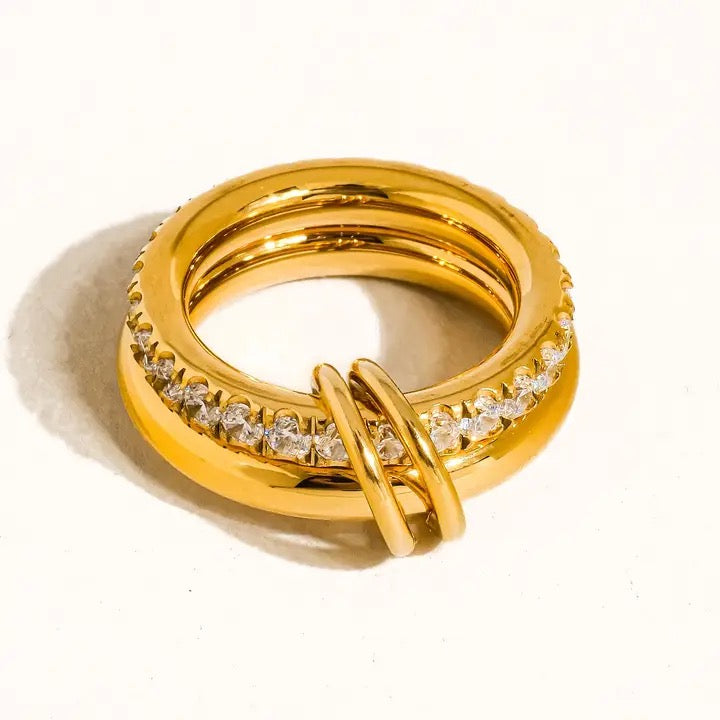 Justine Double Hoop Ring