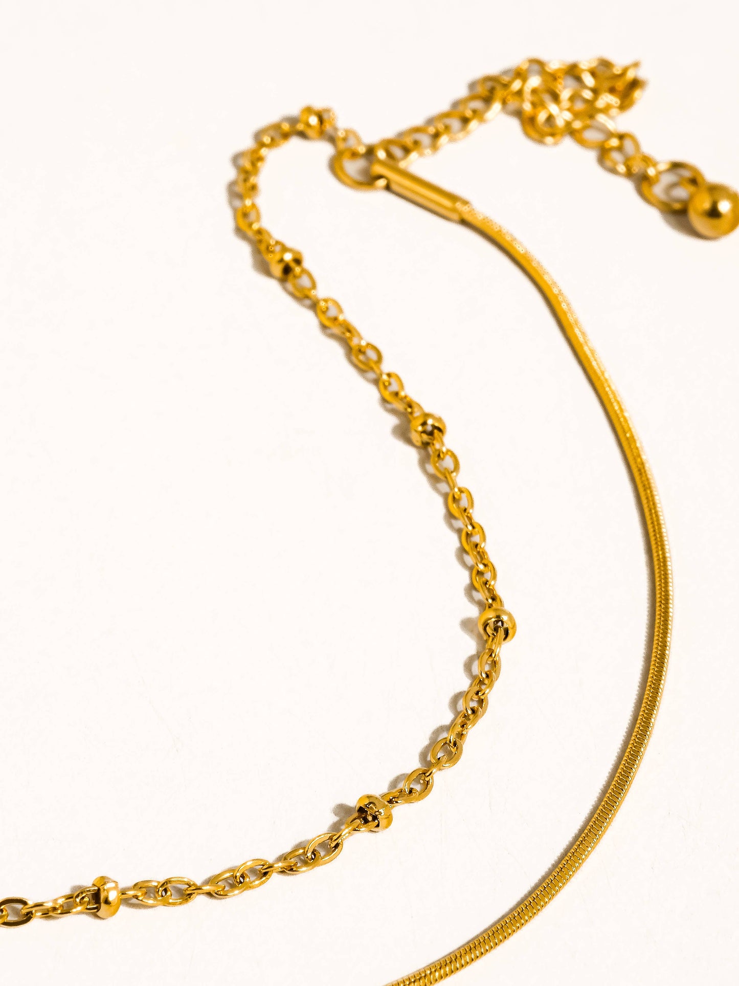 Alma Thin Double Chain Bracelet