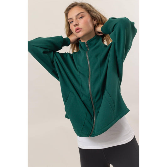 Holly High Neck Zip-Up Jacket