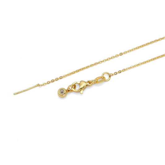 Gold Dainty Link Chain Adjustable Necklace