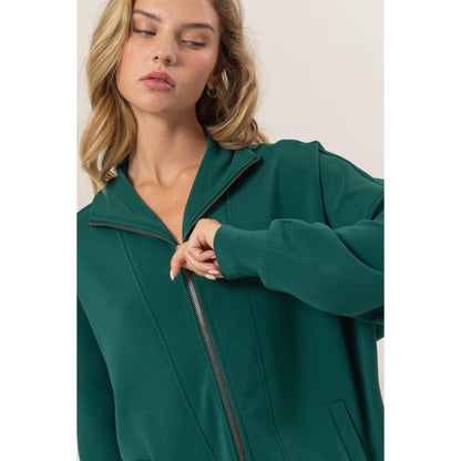 Holly High Neck Zip-Up Jacket