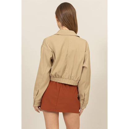 Buster Cropped Zip-Up Jacket