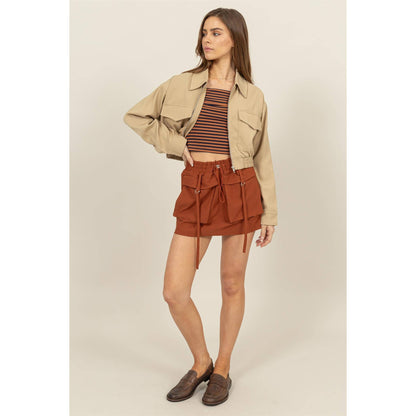 Buster Cropped Zip-Up Jacket