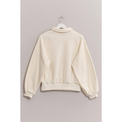 Snow Fleece Half-Placket Top