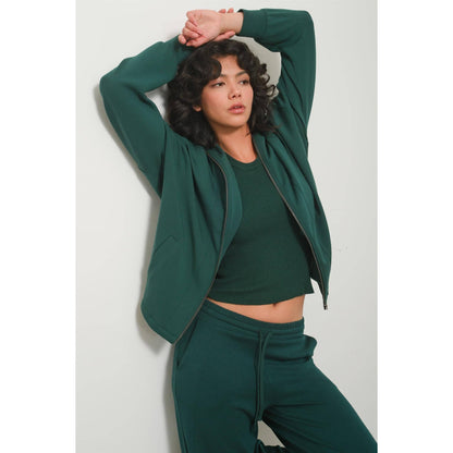 Holly High Neck Zip-Up Jacket