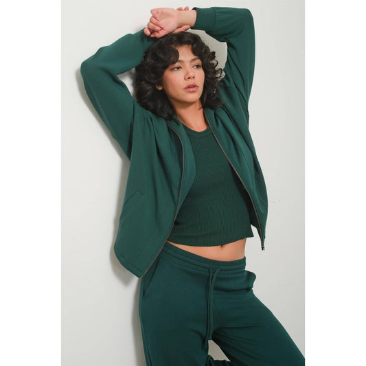 Holly High Neck Zip-Up Jacket