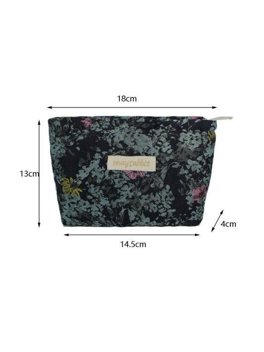 Floral Travel Makeup Pouch