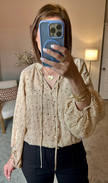 Simply Spotted Polka Dot Blouse