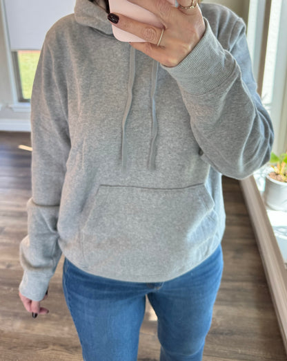 Bella Hoodie Sweatshirt/ Gray/ FINAL SALE