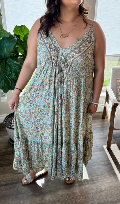 Aqua Dream Maxi Dress/FINAL SALE